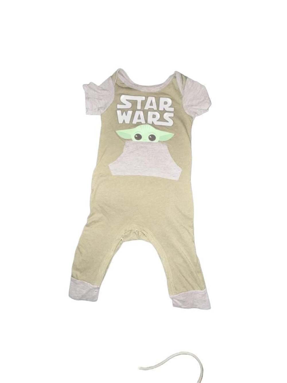 Star Wars Baby Unisex Kangaroo Pocket Baby Yoda Coverall Romper 12M